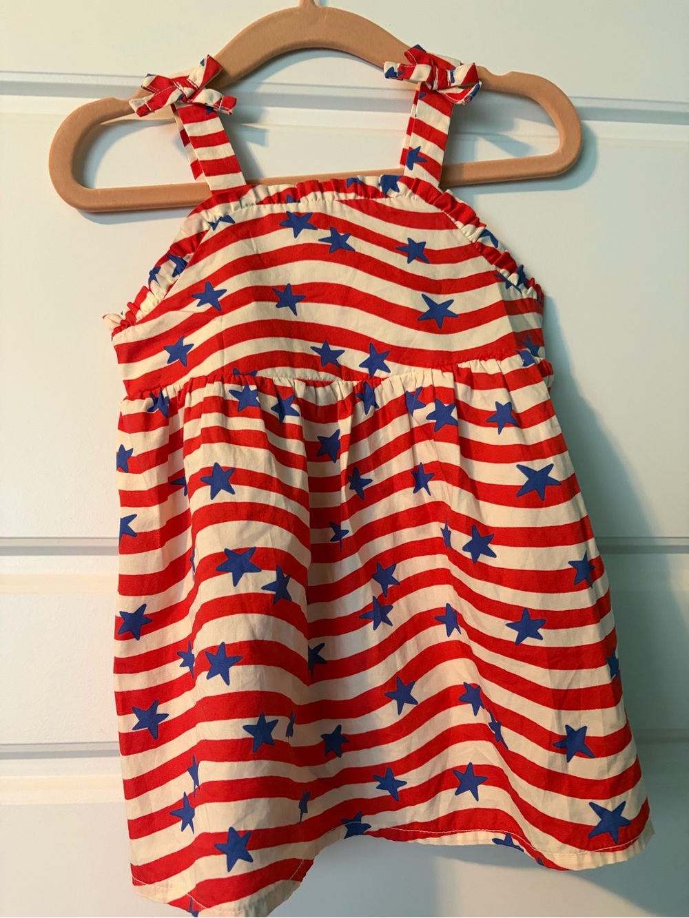Cat & Jack Red, White & Blue Star Stripe Dress